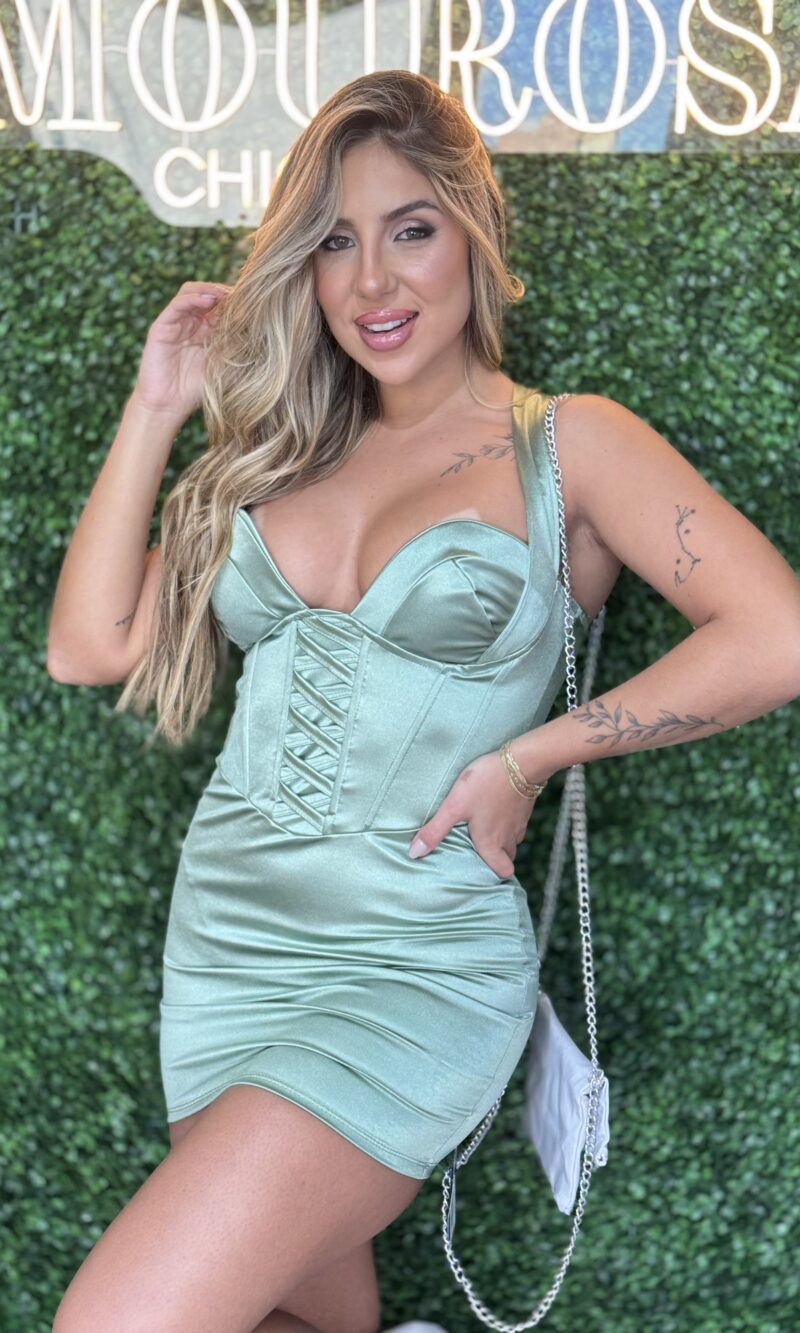 vestido carlota verde oliva