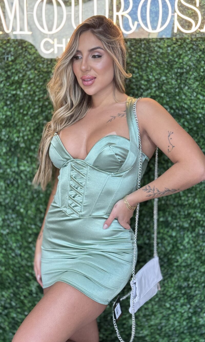 vestido carlota verde oliva
