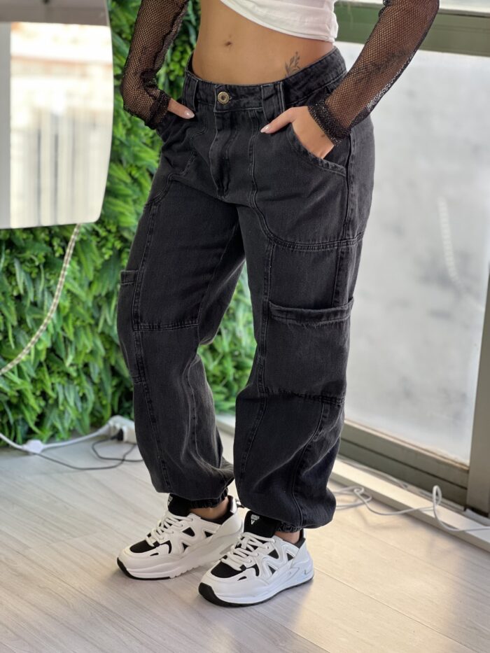 calÇa jeans cargo jogger new black calÇa jeans cargo jogger new black