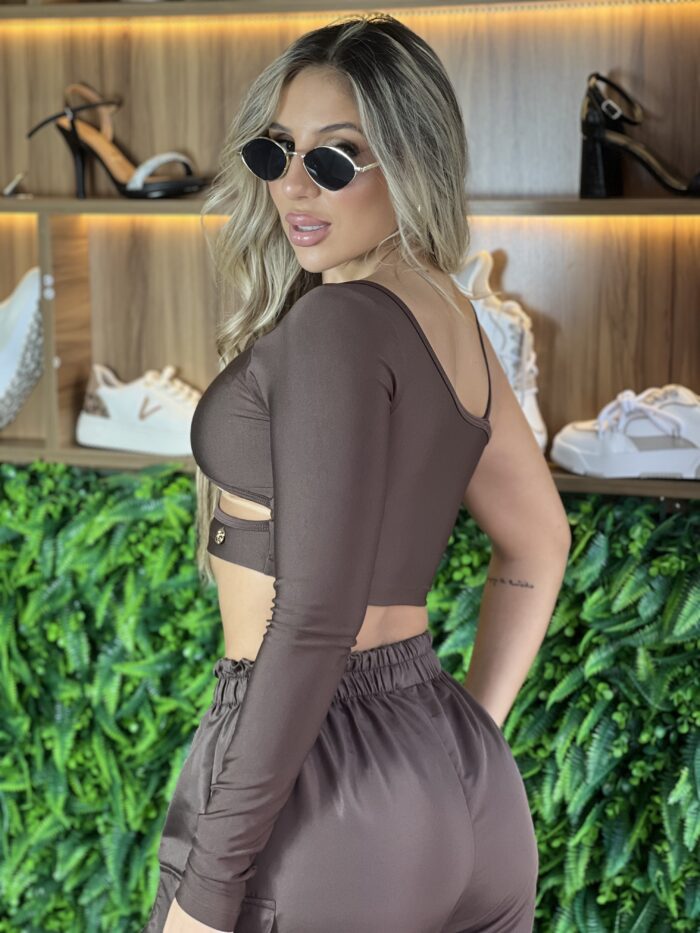 cropped bella marrom cropped bella marrom