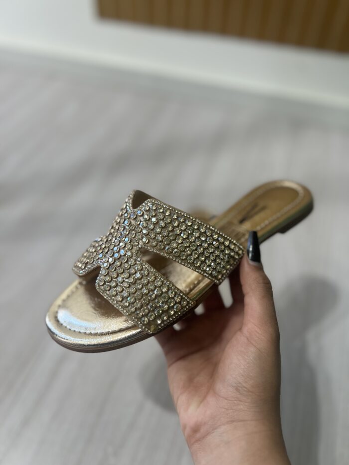 rasteira brilhosa golden dourado vizzano 6371 1105 rasteira brilhosa golden dourado vizzano 6371 1105