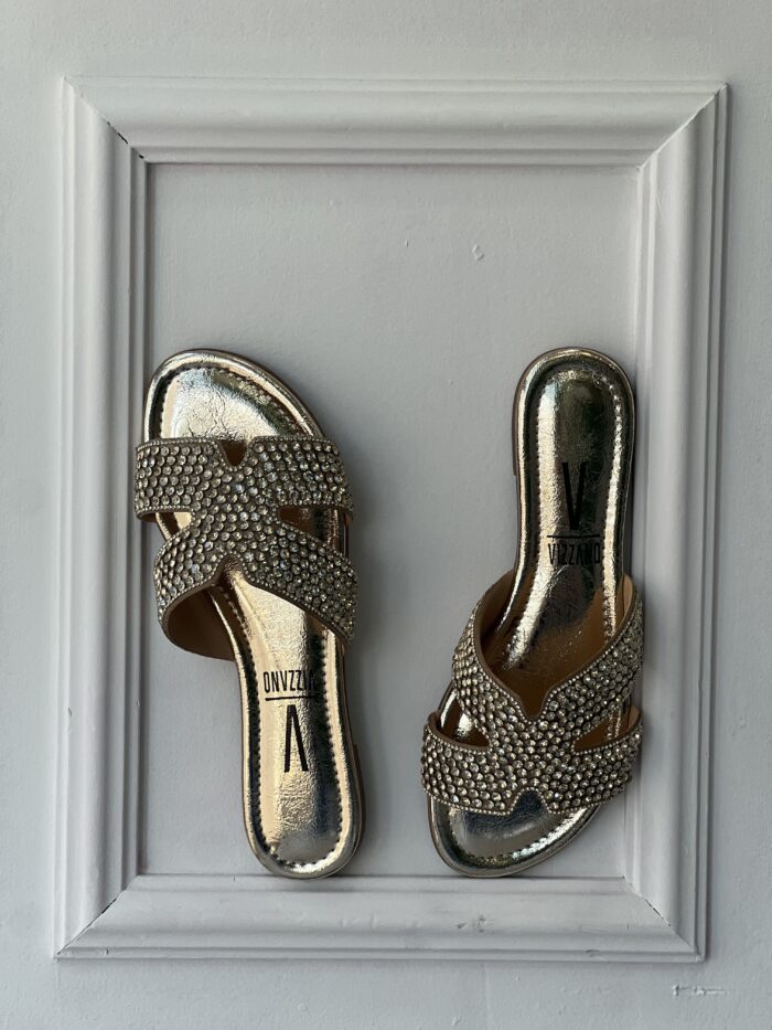 rasteira brilhosa golden dourado vizzano 6371 1105 rasteira brilhosa golden dourado vizzano 6371 1105