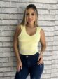 cropped julye amarelo manteiga