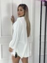 chemise com cropped off white