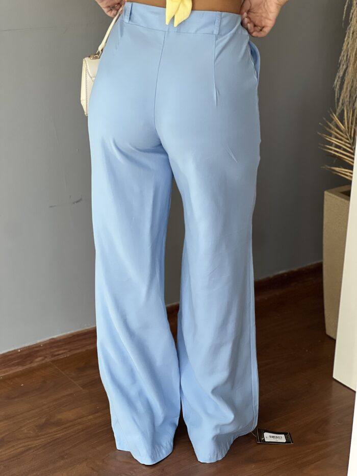 calca pantalona paola azul calca pantalona paola azul