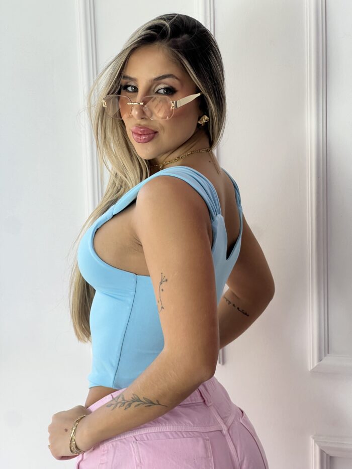 cropped julye azul bb cropped julye azul bb