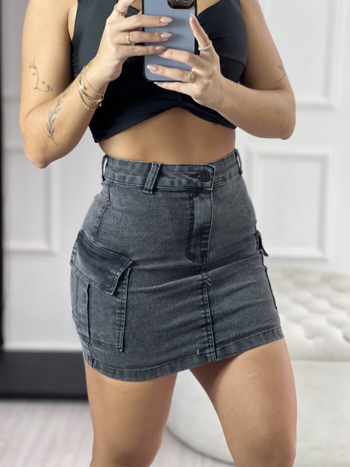 saia jeans cargo lori new black saia jeans cargo lori new black