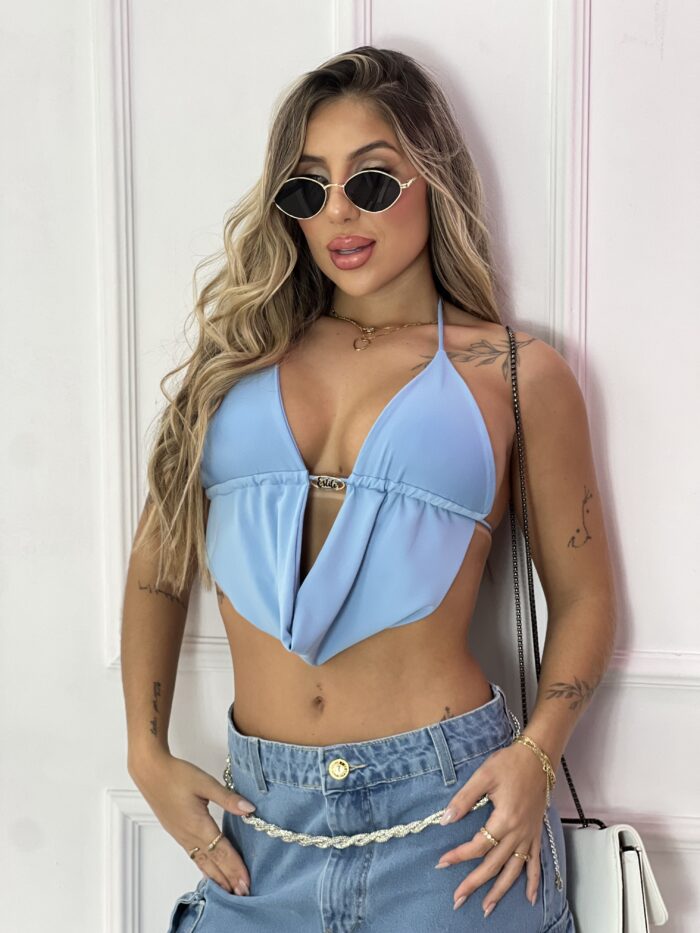 cropped blogueirinha azul cropped blogueirinha azul