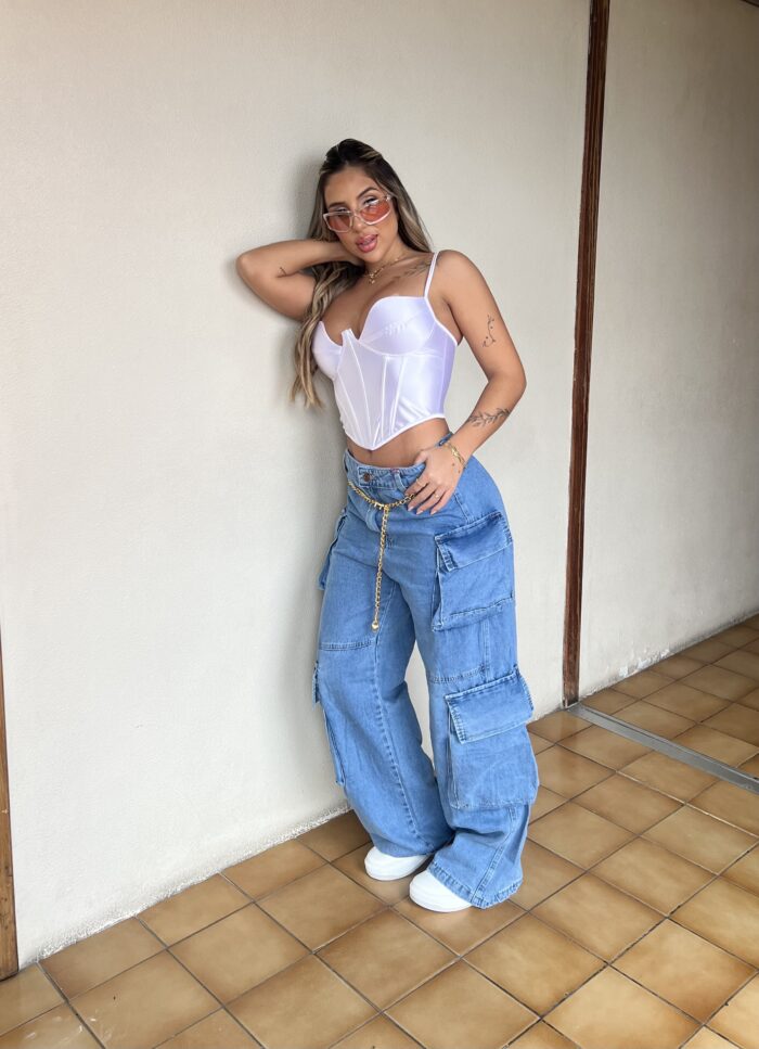 cropped corselet cintilante lara branco cropped corselet cintilante lara branco