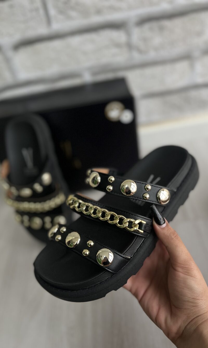 papete corrente e tachas preto vizzano 6510 102