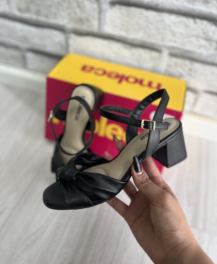 sandalia no strech preto moleca 5496 122 sandalia no strech preto moleca 5496 122