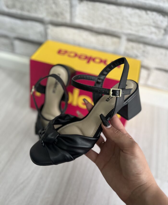 sandalia no strech preto moleca 5496 122 sandalia no strech preto moleca 5496 122