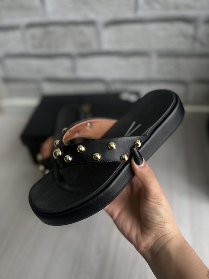 chinelo rasteira tachas preto vizzano 6506 106 chinelo rasteira tachas preto vizzano 6506 106