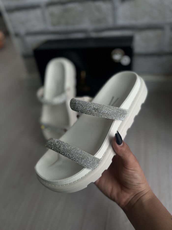 papete 2 tiras brilho off white vizzano 6459 110 papete 2 tiras brilho off white vizzano 6459 110