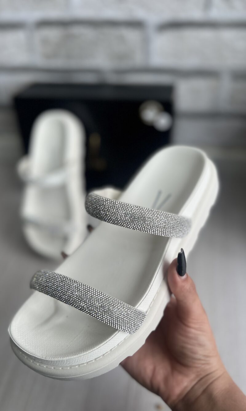 papete 2 tiras brilho off white vizzano 6459 110 papete 2 tiras brilho off white vizzano 6459 110