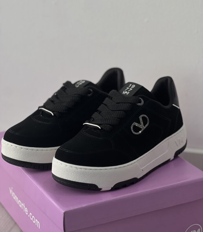 tenis casual preto via marte 287 001 01 tenis casual preto via marte 287 001 01