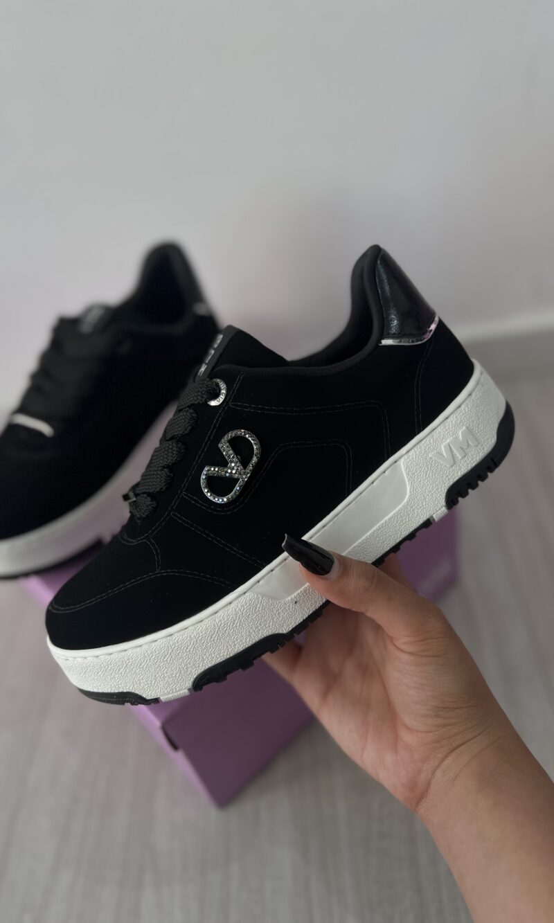 tenis casual preto via marte 287 001 01