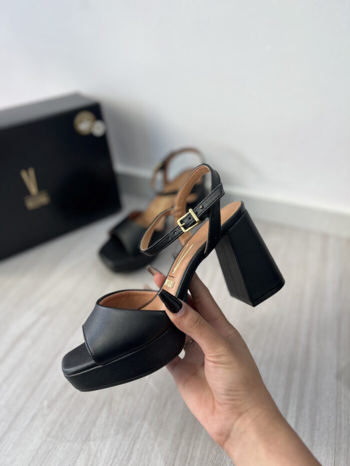 sandalia salto bloco preto vizzano 6472 207 sandalia salto bloco preto vizzano 6472 207