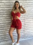 conjunto talia vermelho