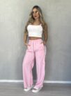 calca pantalona jogger yas rosa