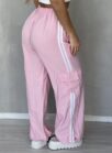 calca pantalona jogger yas rosa