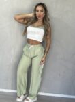 calca pantalona jogger yas verde
