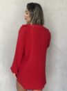 chemise com cropped vermelho