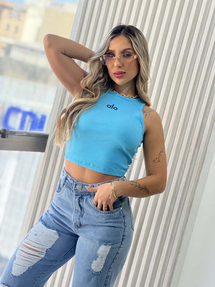 cropped alo azul cropped alo azul
