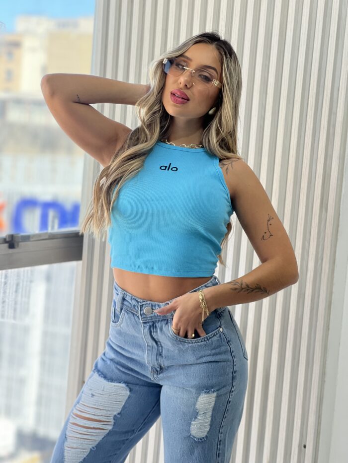 cropped alo azul cropped alo azul