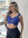 cropped melissa azul