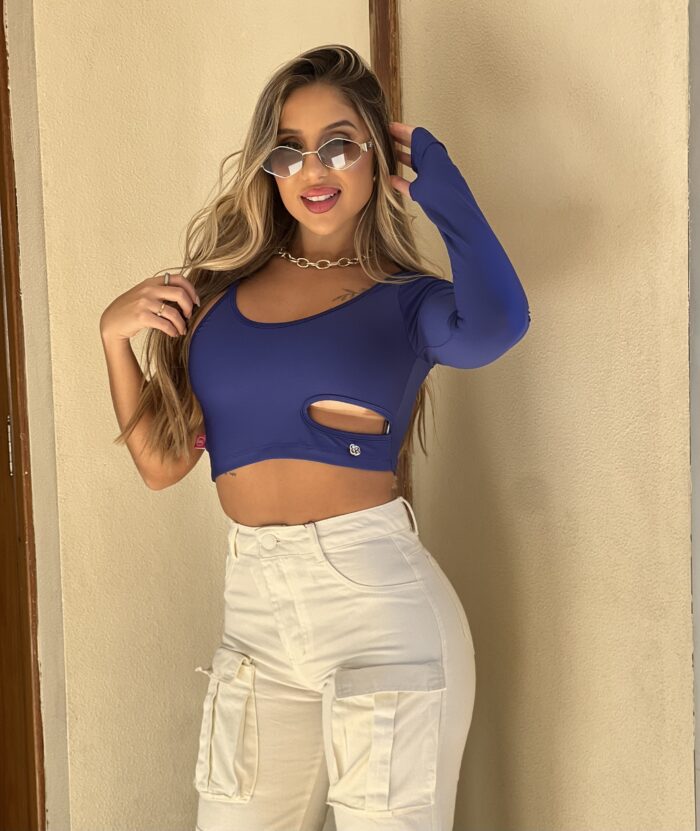 cropped bella azul cropped bella azul