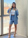 conjunto chemise julia azul