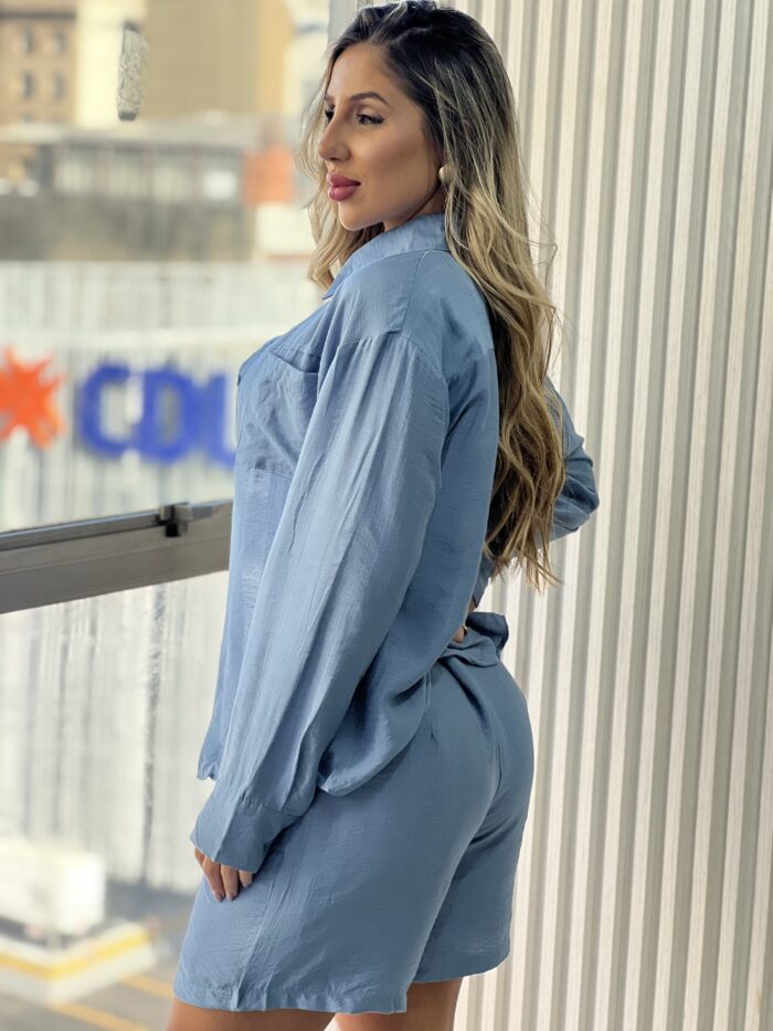 conjunto chemise julia azul conjunto chemise julia azul