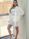 conjunto chemise julia off white