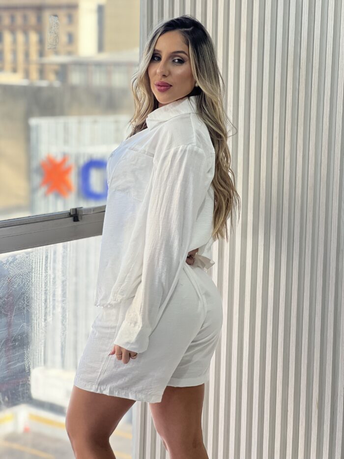 conjunto chemise julia off white conjunto chemise julia off white