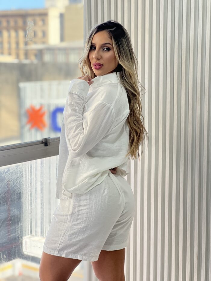 conjunto chemise julia off white conjunto chemise julia off white