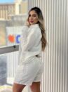 conjunto chemise julia off white