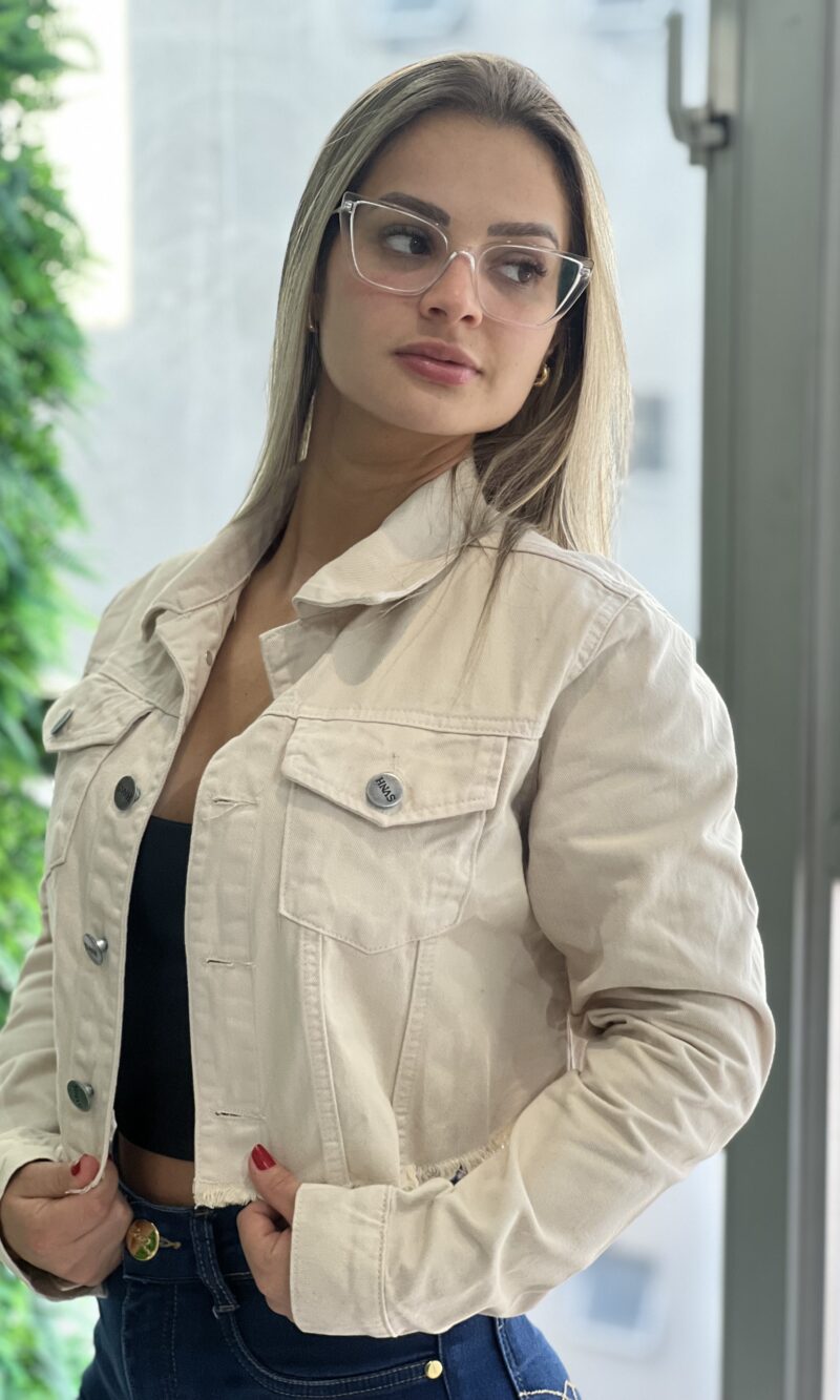 jaqueta jeans morana bege jaqueta jeans morana bege