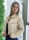 jaqueta jeans morana bege