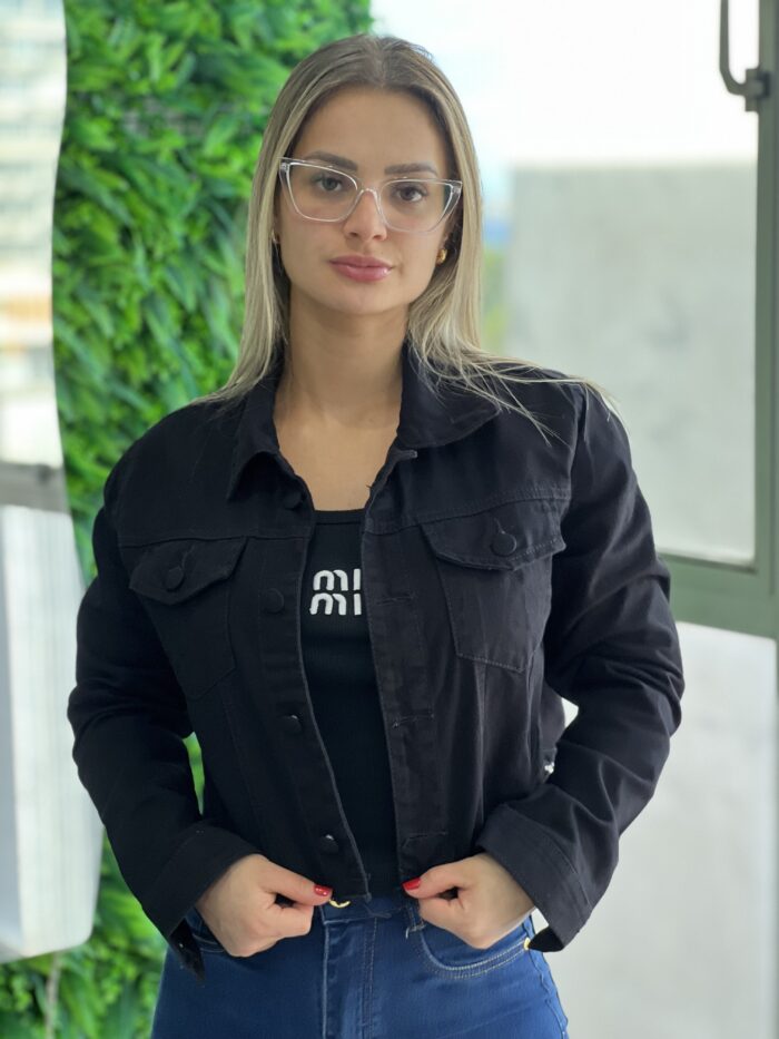 jaqueta jeans mileidy preto jaqueta jeans mileidy preto