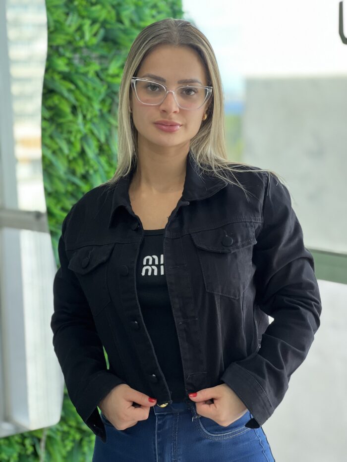 jaqueta jeans mileidy preto jaqueta jeans mileidy preto