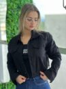 jaqueta jeans mileidy preto