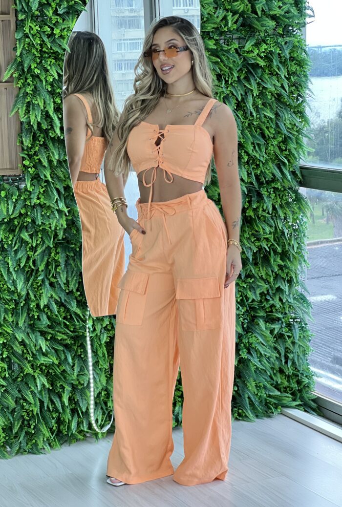 conjunto poliana laranja