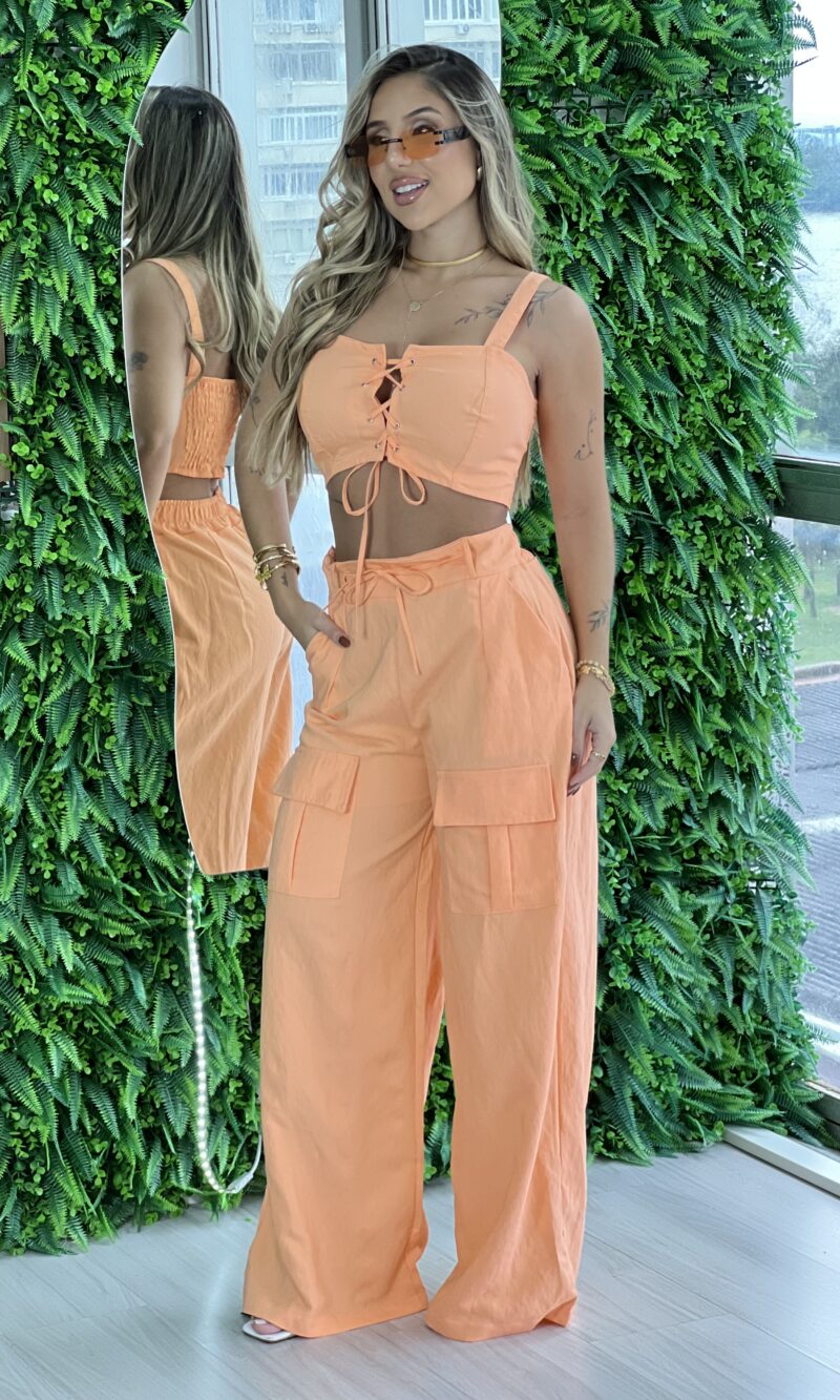 conjunto poliana laranja