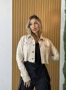 jaqueta jeans morana bege