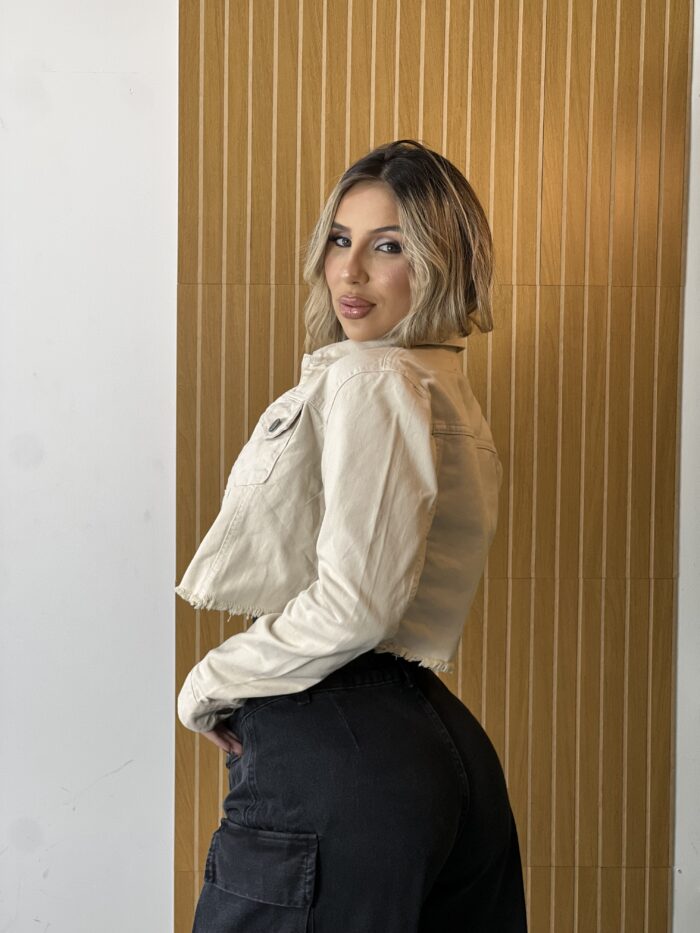 jaqueta jeans morana bege jaqueta jeans morana bege