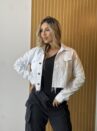 jaqueta jeans mell branco