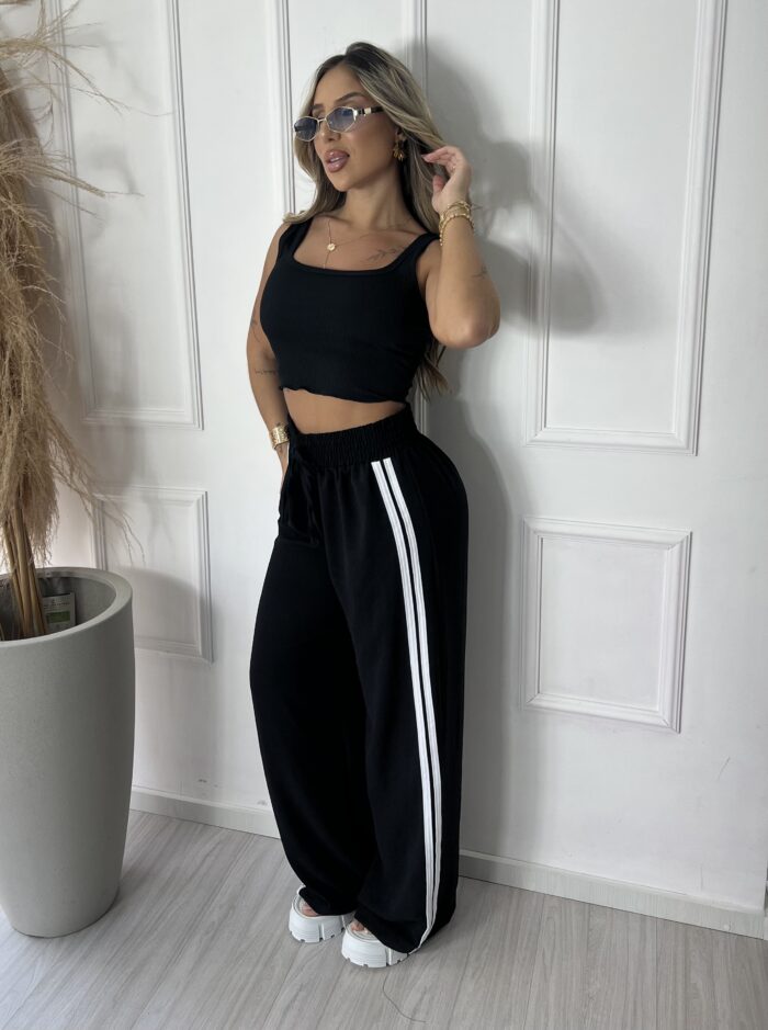 black calca listras duda preto black calca listras duda preto