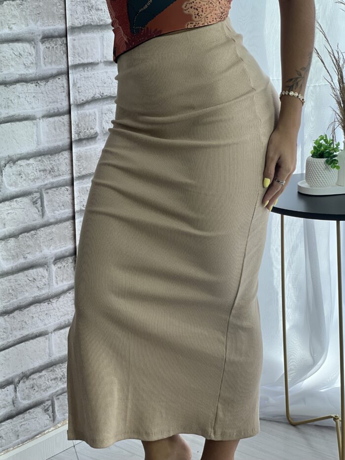 saia midi petra bege saia midi petra bege