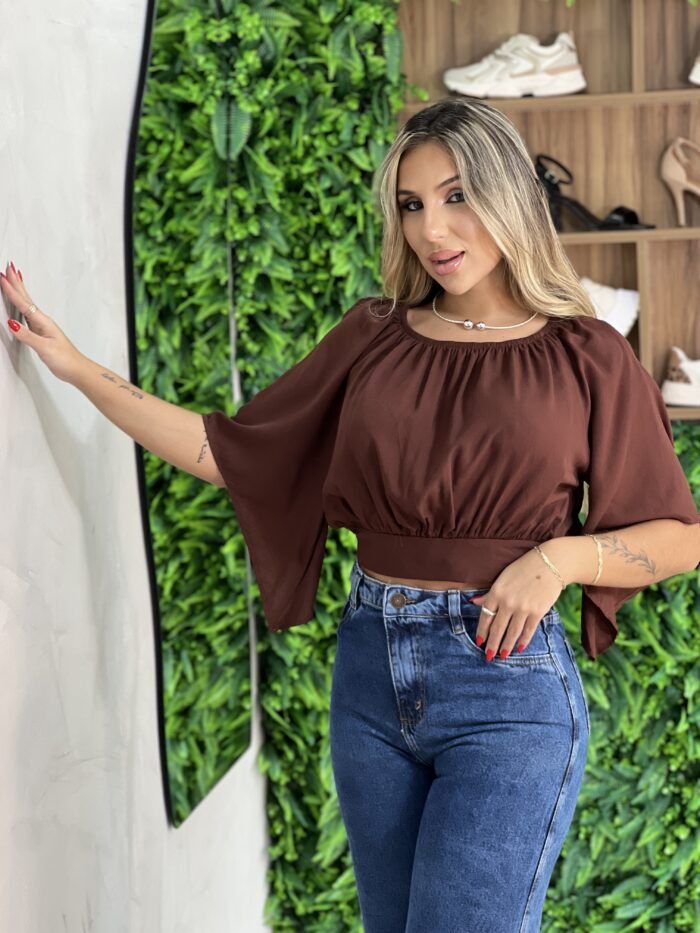 cropped ciganinha fran marrom cropped ciganinha fran marrom